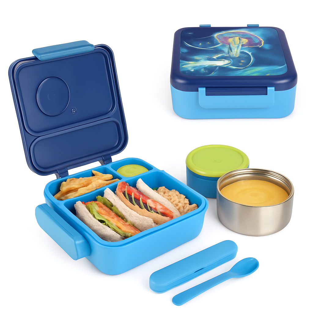 Kids Lunch Box Thermal Container with Insulated Bag