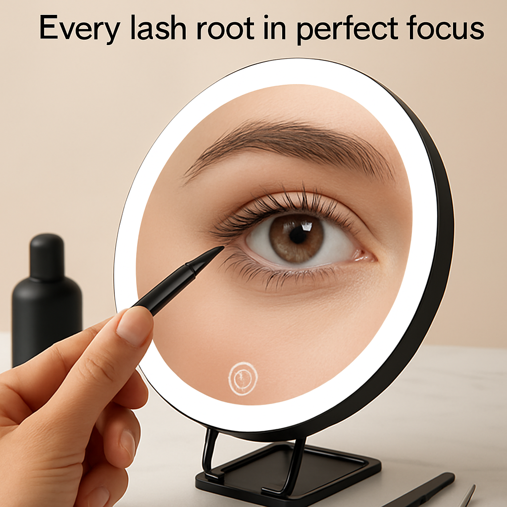 30X Magnifying Mirror with Light Travel Makeup Mirror