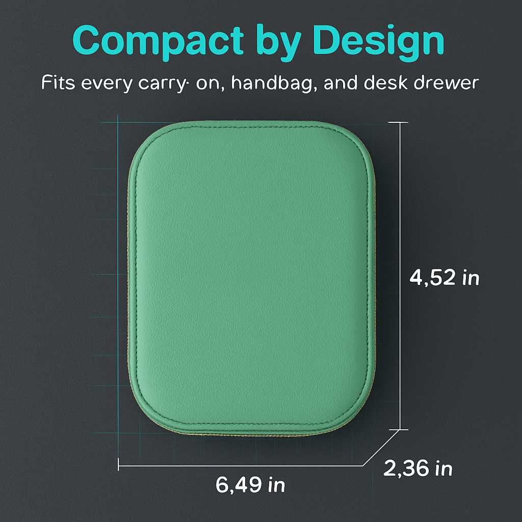 Portable Travel Makeup Bag with LED Mirror