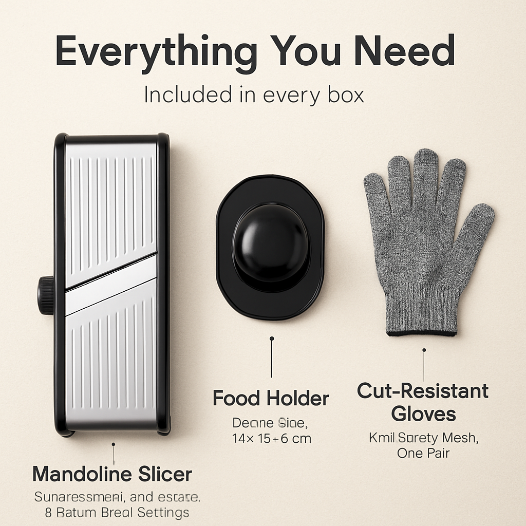 Mandoline Food Slicer for Vegetables & Fruits