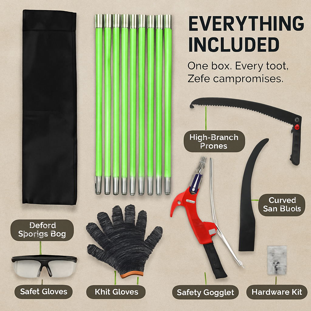 Extendable Manual Pole Saw for High Branches