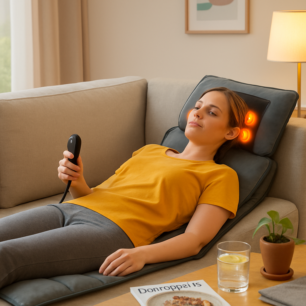Full Body Massage Mat with Heat and Neck Pillow