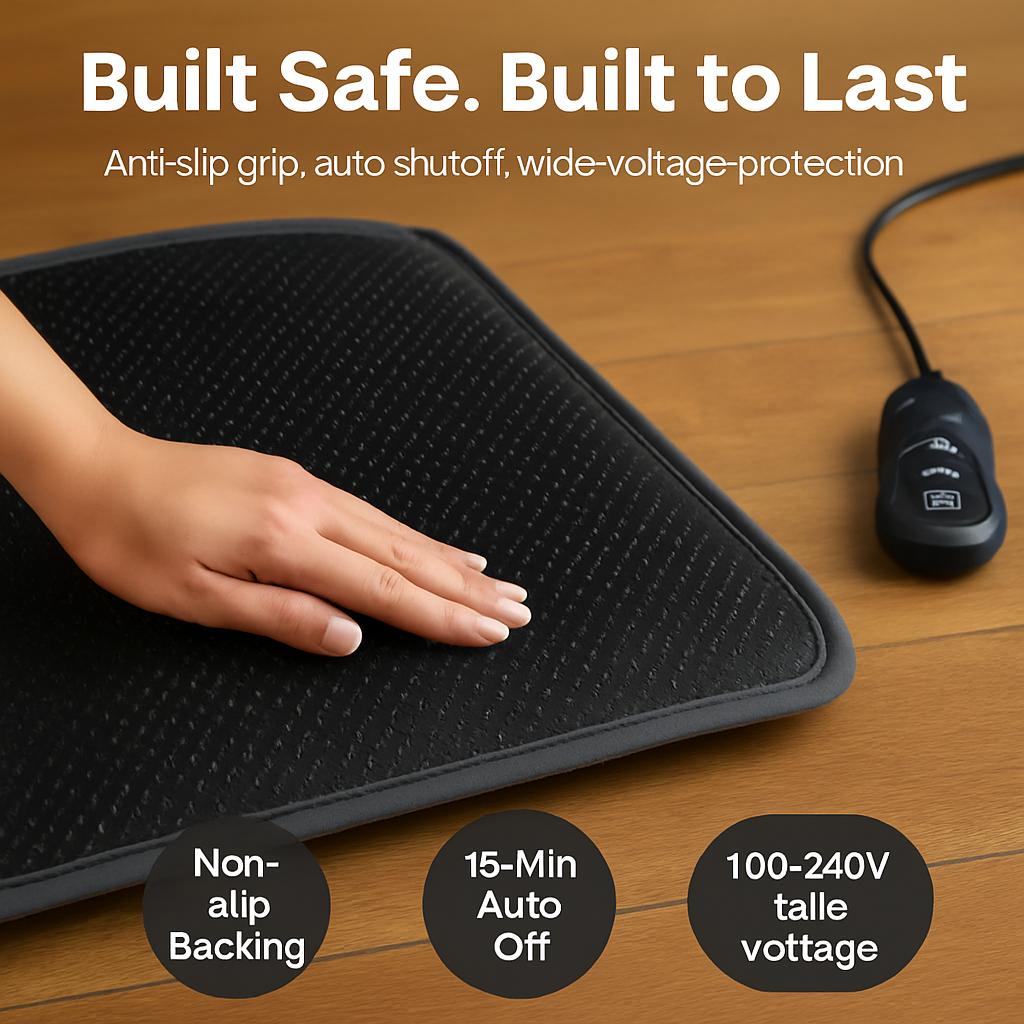 Full Body Massage Mat with Heat and Neck Pillow