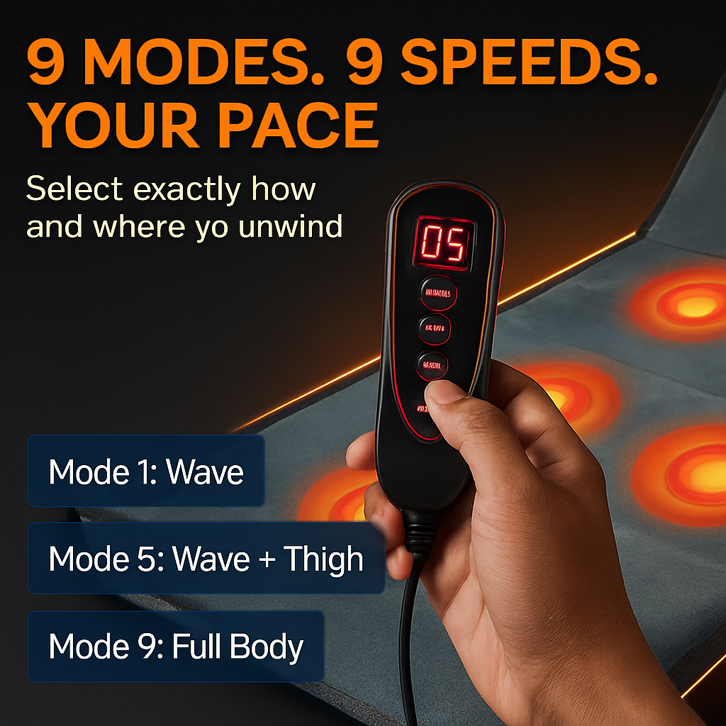 Full Body Massage Mat with Heat Vibration