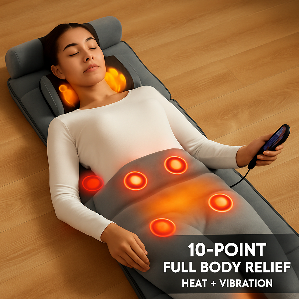 Full Body Massage Mat with Heat and Vibration