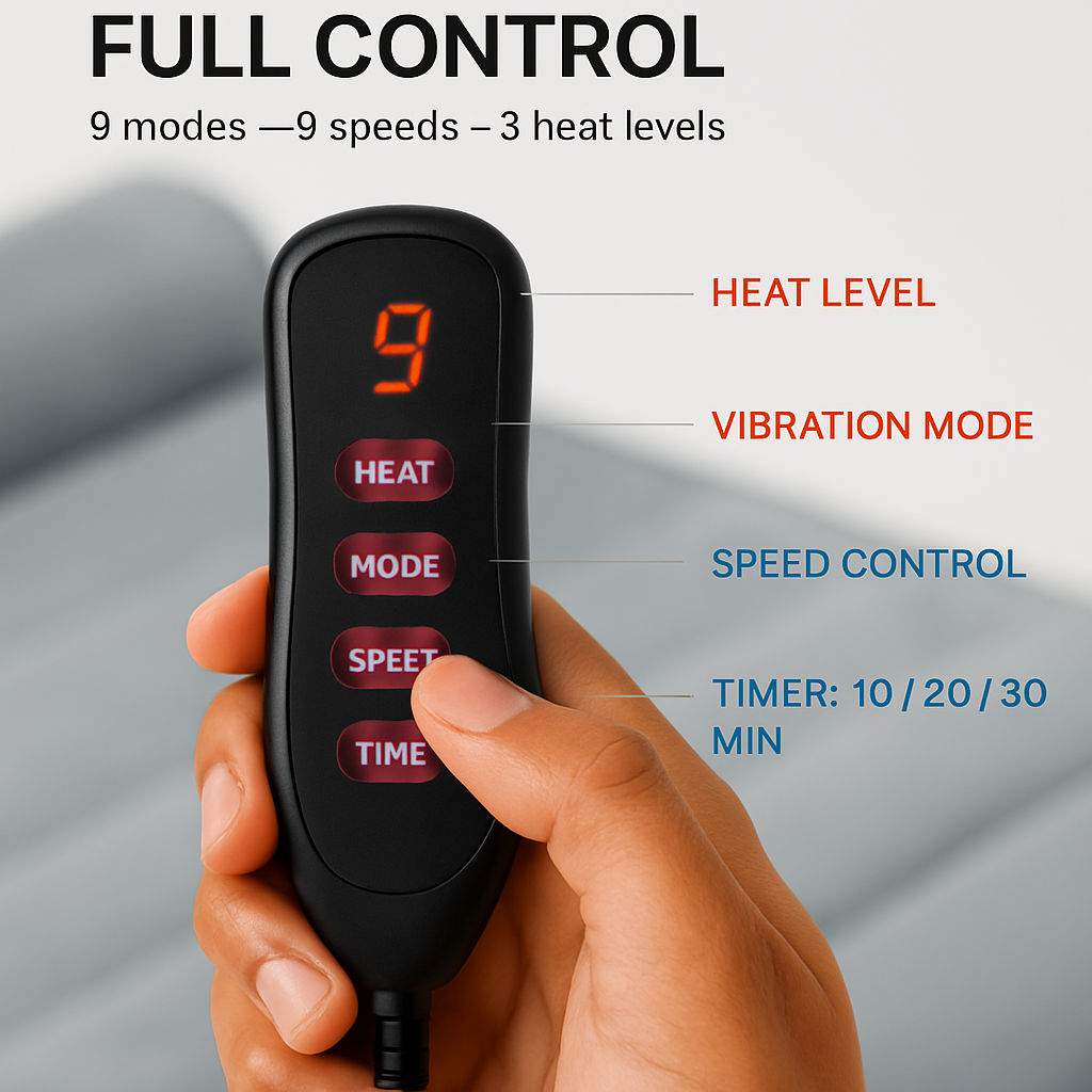 Full Body Massage Mat with Heat and Vibration