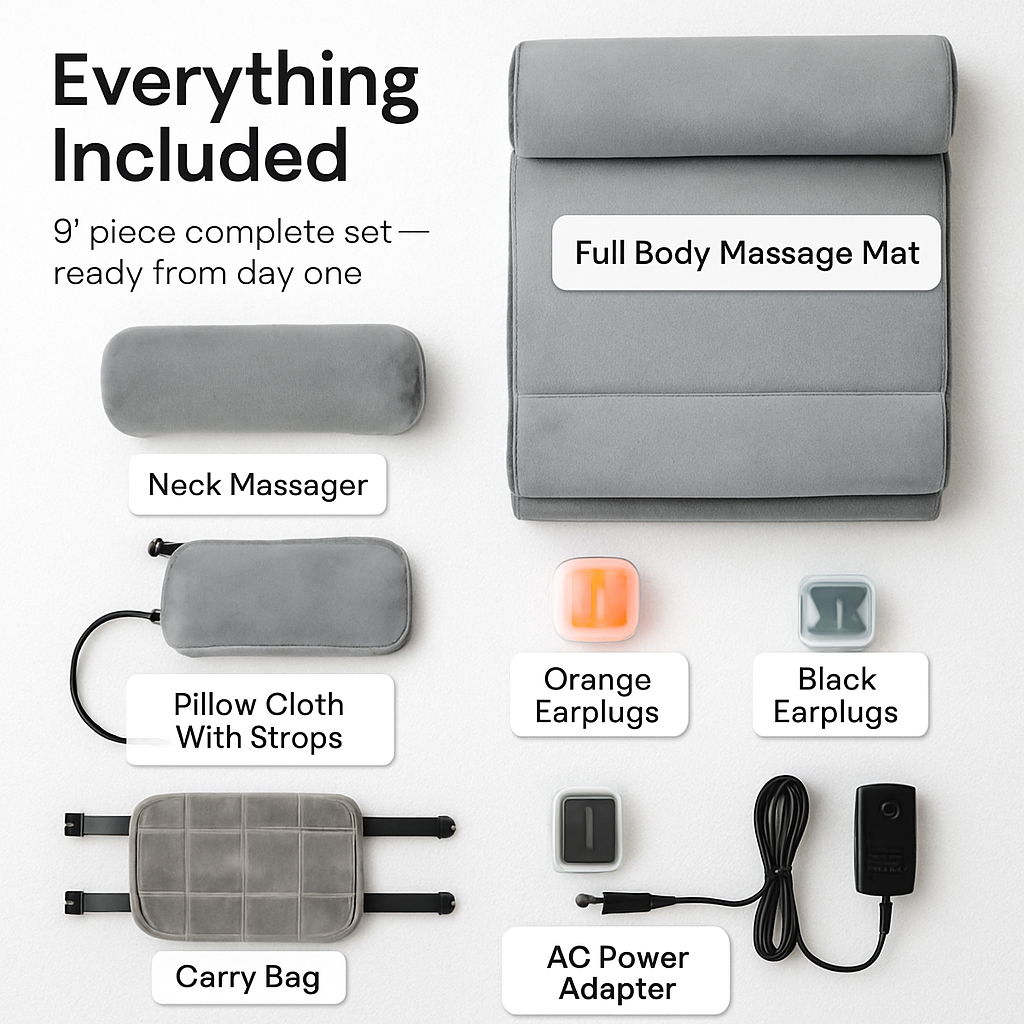Full Body Massage Mat with Heat and Vibration