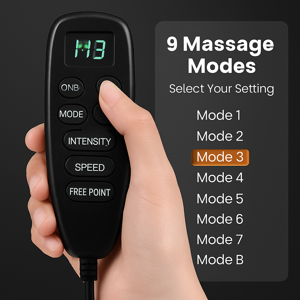 Full Body Massage Mat with Heat and Neck Pillow