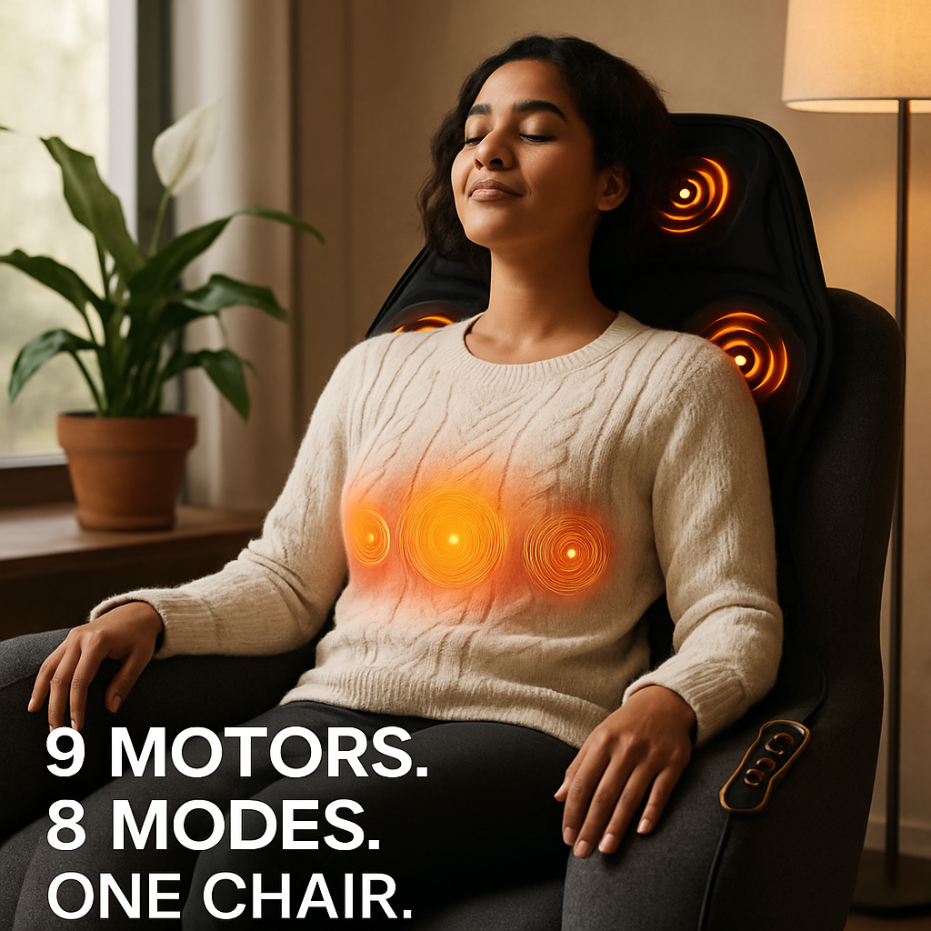 Full Body Massage Chair Pad with Heat for Home & Car
