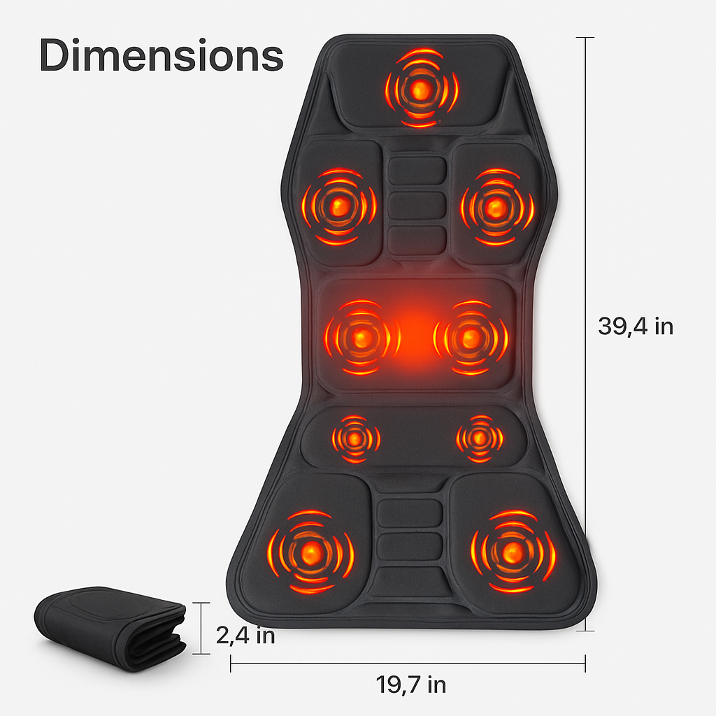 Full Body Massage Chair Pad with Heat for Home & Car