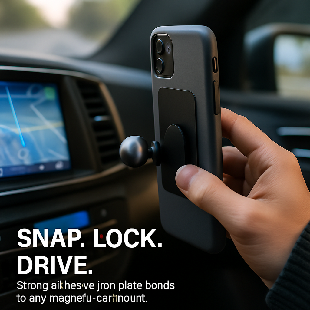 Metal Plates with Strong Adhesive for Magnetic Car Mount