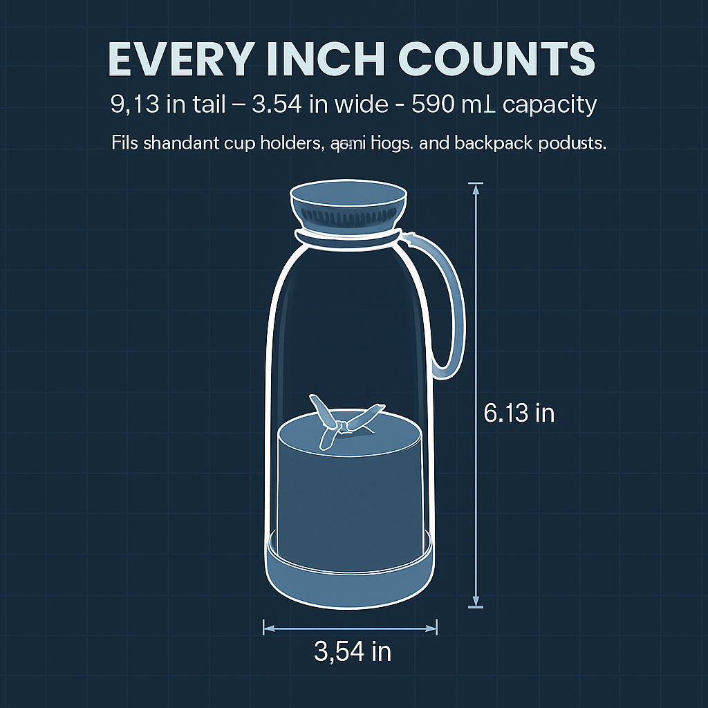 2-in-1 Portable Fruit Blender for Juices and Smoothies