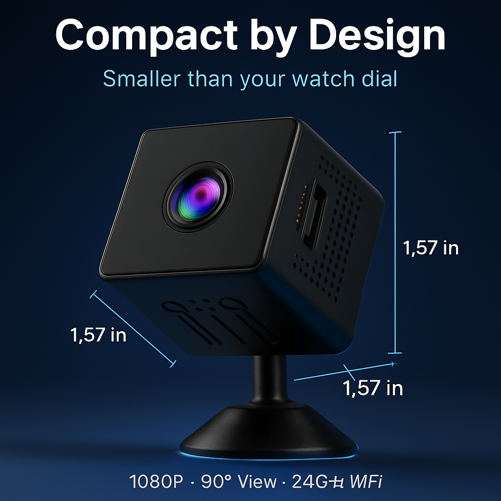 Mini Security Camera with WiFi for Home Monitoring