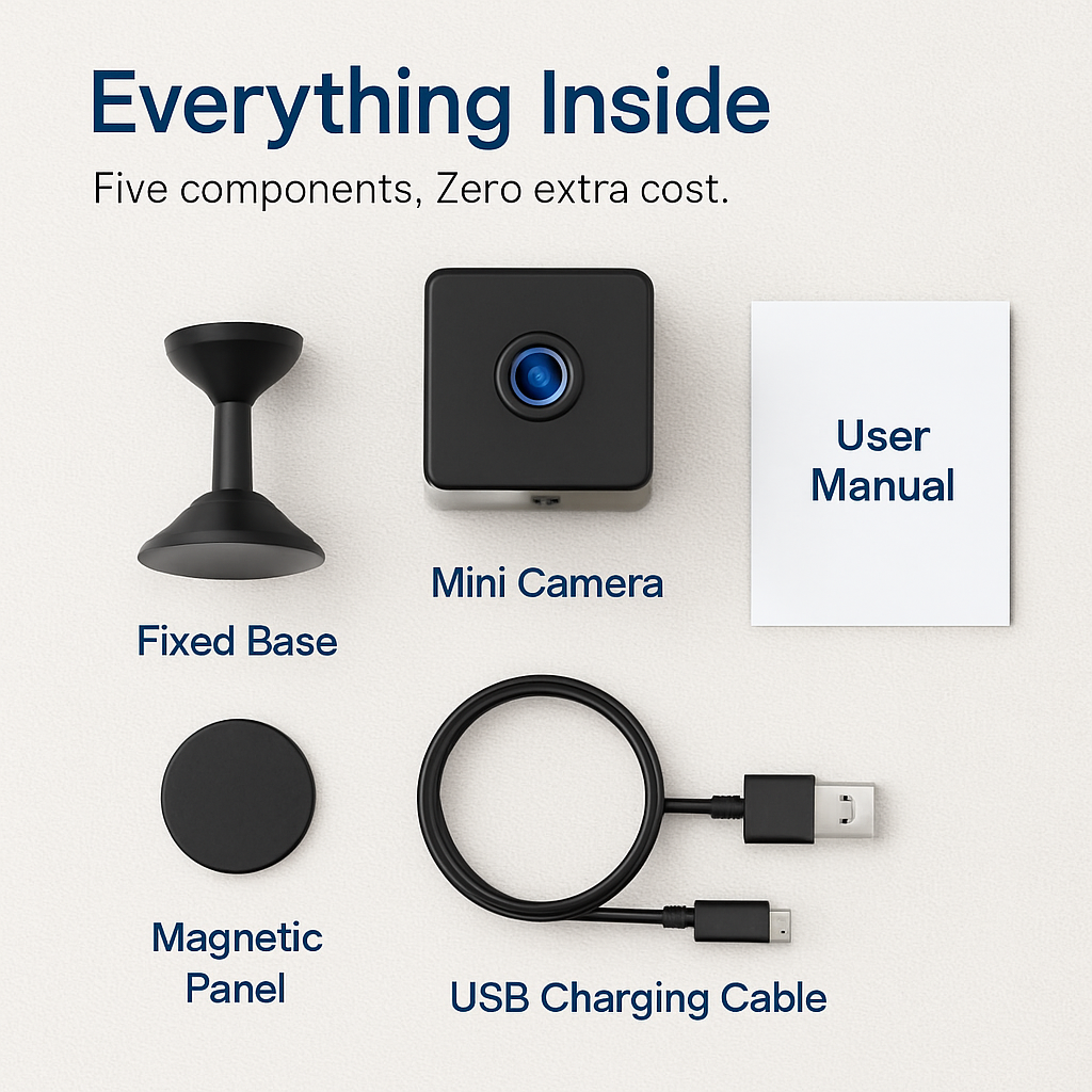Mini Security Camera with WiFi for Home Monitoring