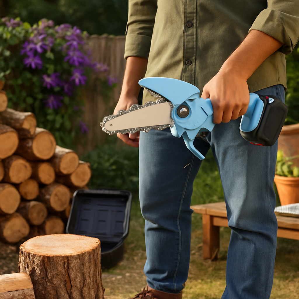 Mini Chainsaw Cordless Portable Pruning Tool