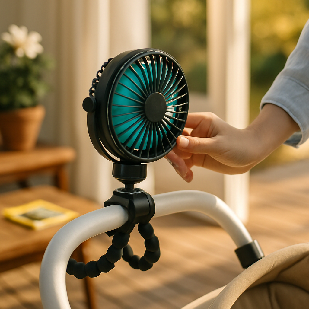 Baby Stroller Fan with Flexible Tripod Clip On