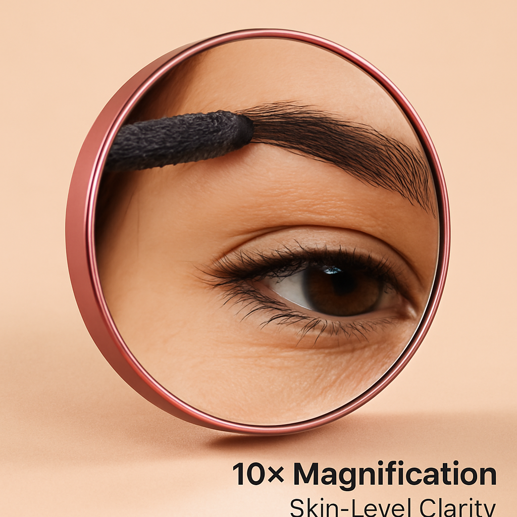 Folding Travel Makeup Mirror with Magnification