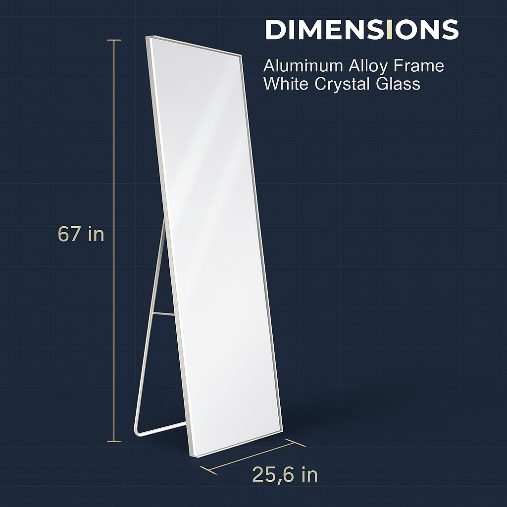 Full Length Mirror - Freestanding Floor Mirror for Bedroom