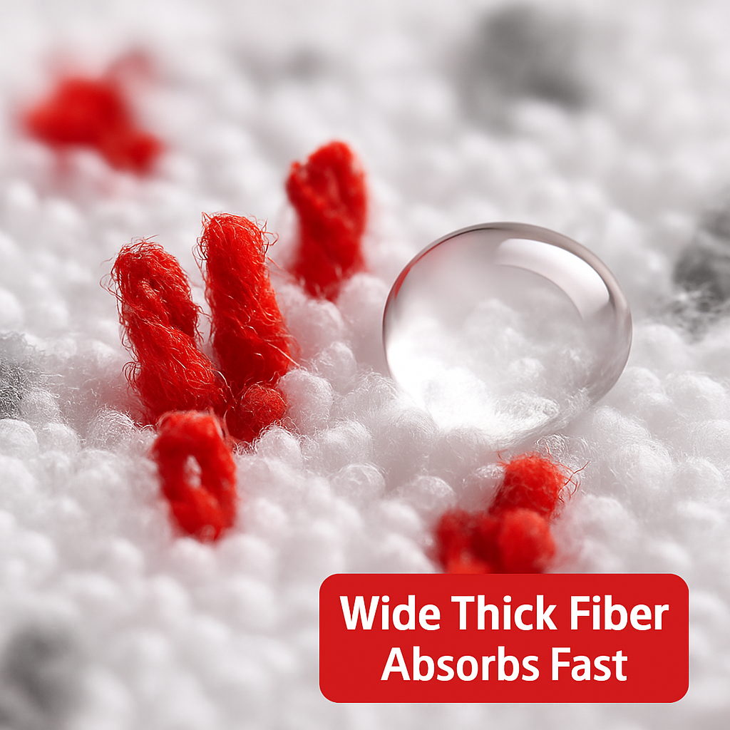 Fiber Floor Mop Pads for Ultra Max Mop – Washable, Reusable