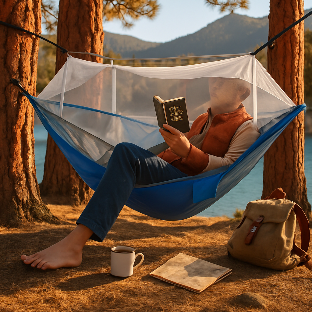 Hammock with Mosquito Net for Camping and Travel