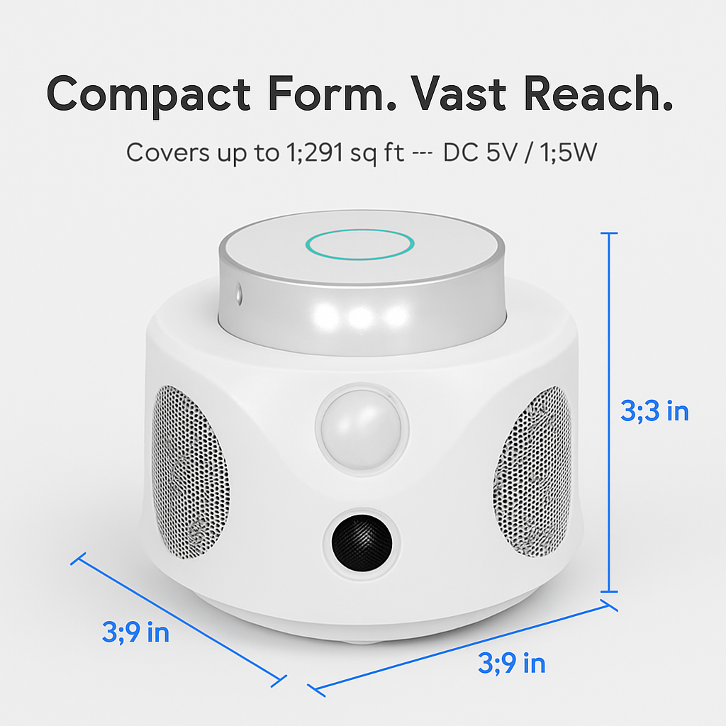 360° Ultrasonic Rodent Repellent for Indoor Use