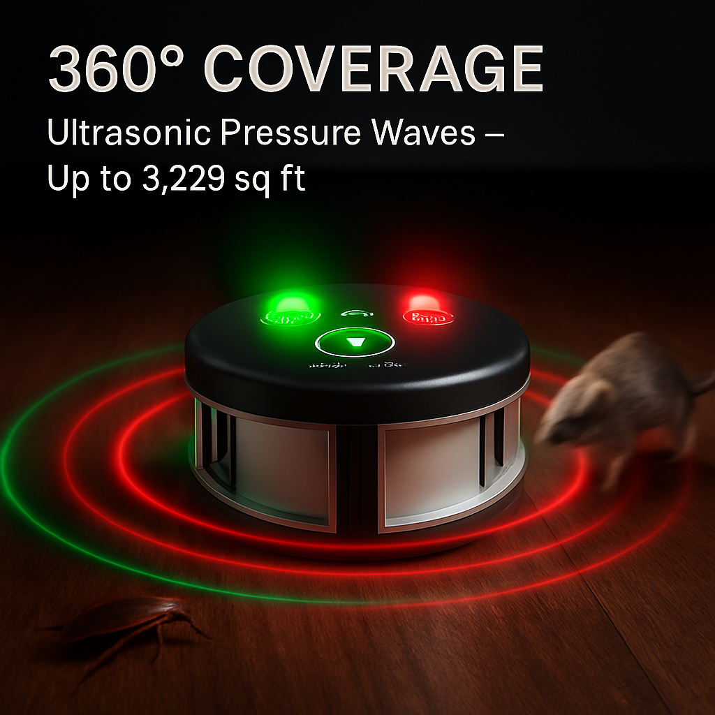 360° Ultrasonic Pest Repeller Plug-in Indoor