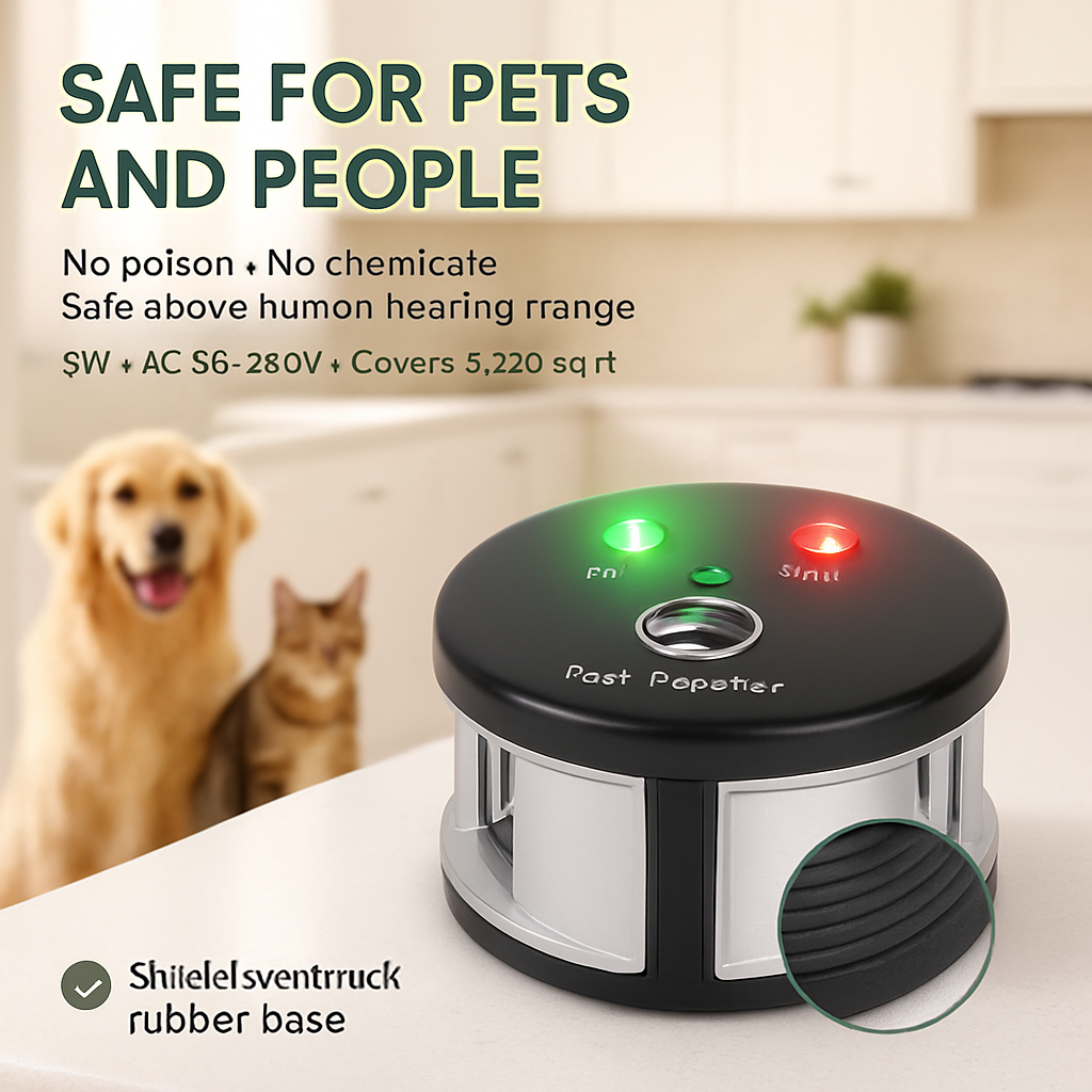360° Ultrasonic Pest Repeller Plug-in Indoor