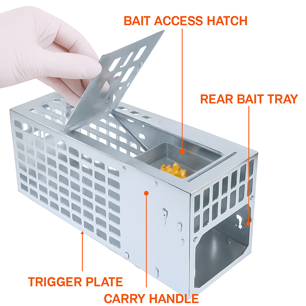 Humane Live Mouse Trap Cage for Reusable Safe Catch