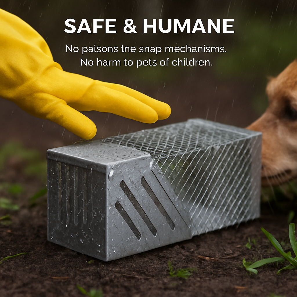 Automatic Continuous Rat Trap for Small Rodents