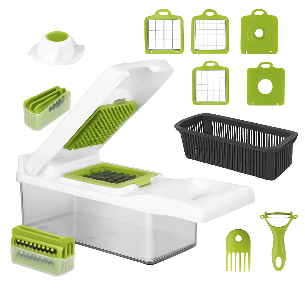 Vegetable Slicer with Interchangeable Blades for Quick Prep