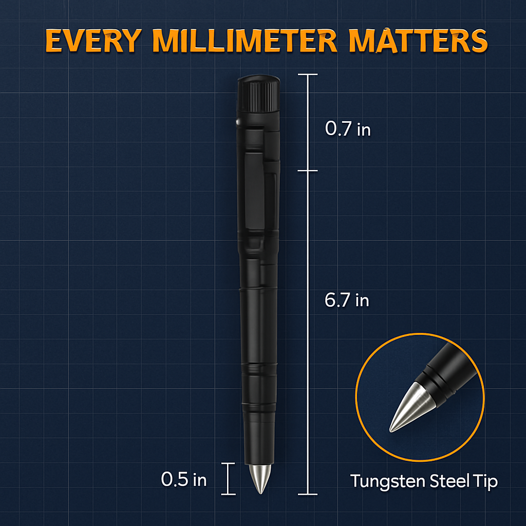 Tactical Pen Gear Set with 11-in-1 Tools & LED Light