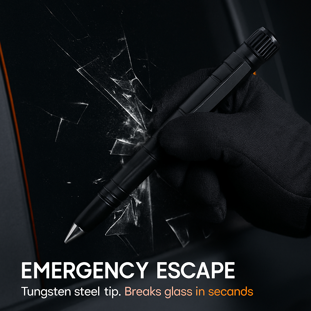 Tactical Pen Gear Set with 11-in-1 Tools & LED Light