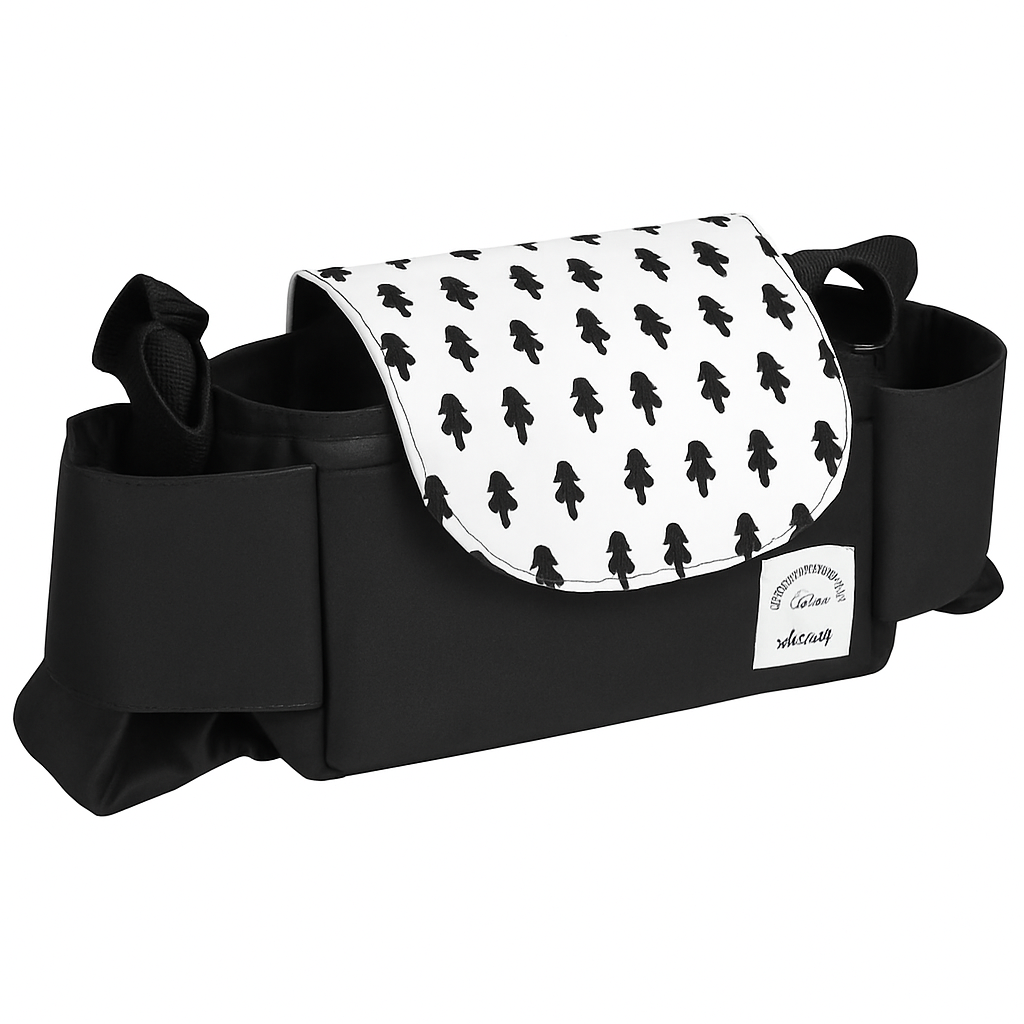 Stroller Organizer Bag with 6 Pockets and Cup Holders