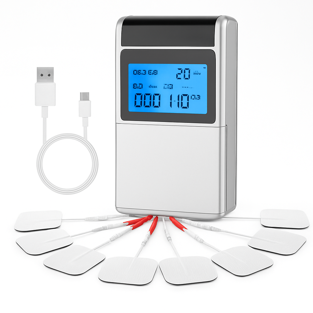4 Channel TENS Unit Muscle Stimulator Rechargeable