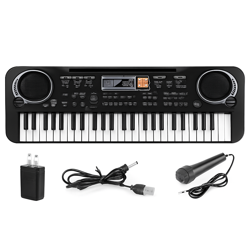 61 Keys Digital Keyboard with Microphone for Beginners