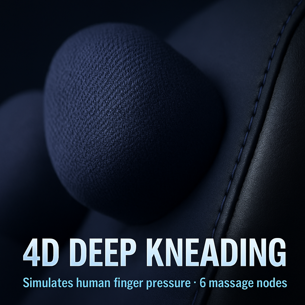 Cordless Neck Massager Pillow with Heat and Shiatsu