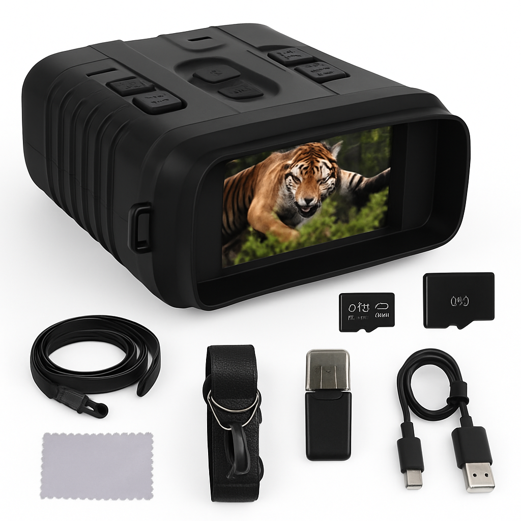 Night Vision Goggles 4K Binoculars with 10X Zoom