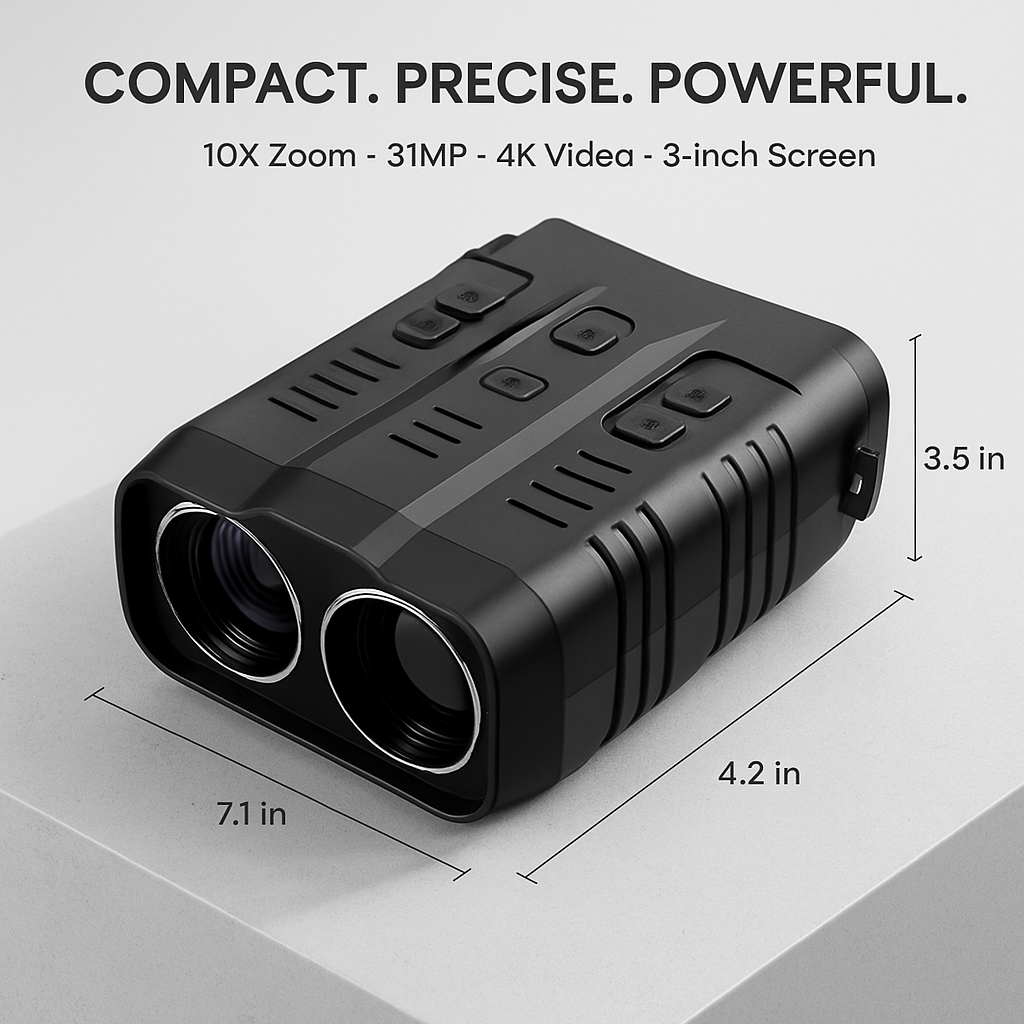 Night Vision Goggles 4K Binoculars with 10X Zoom