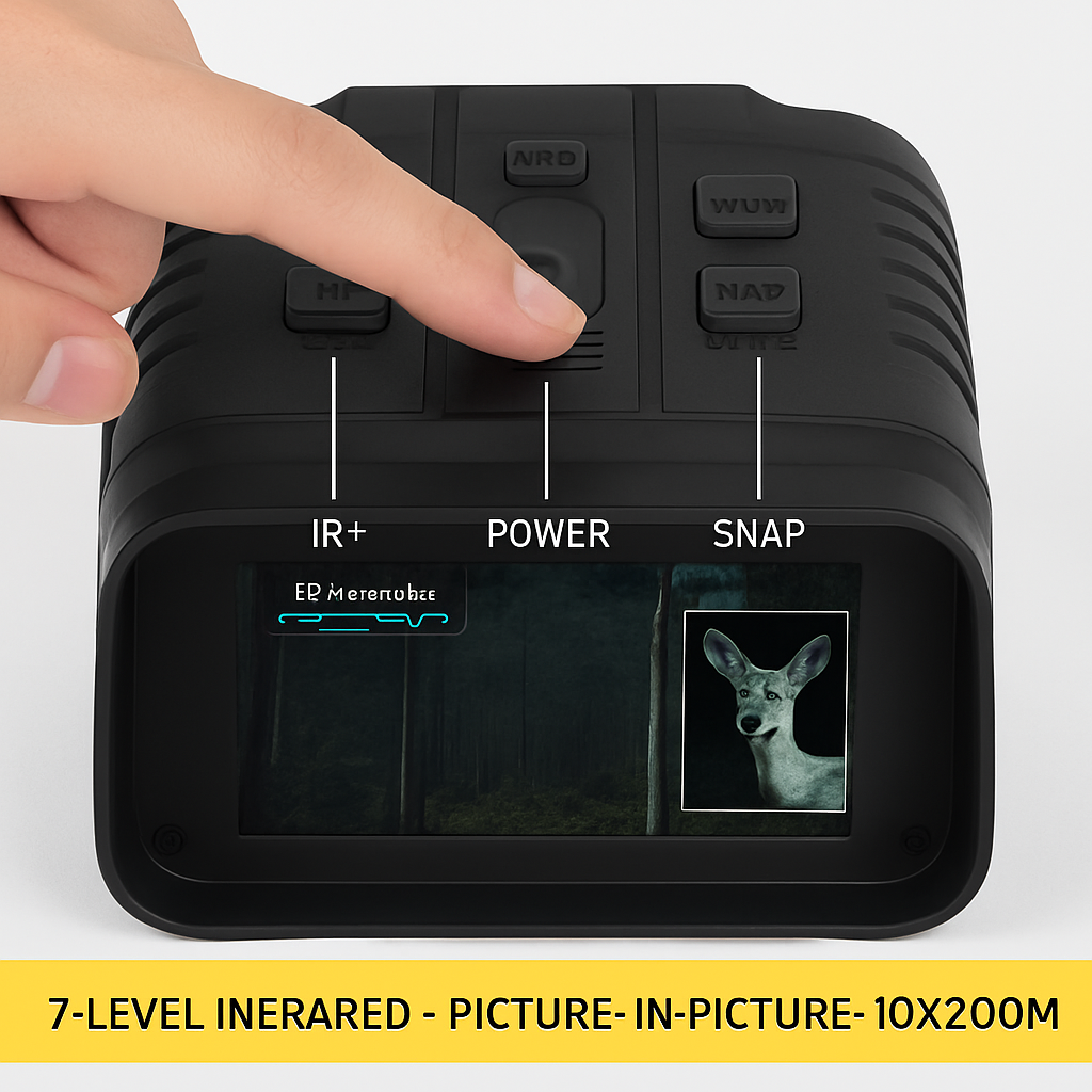 Night Vision Goggles 4K Binoculars with 10X Zoom
