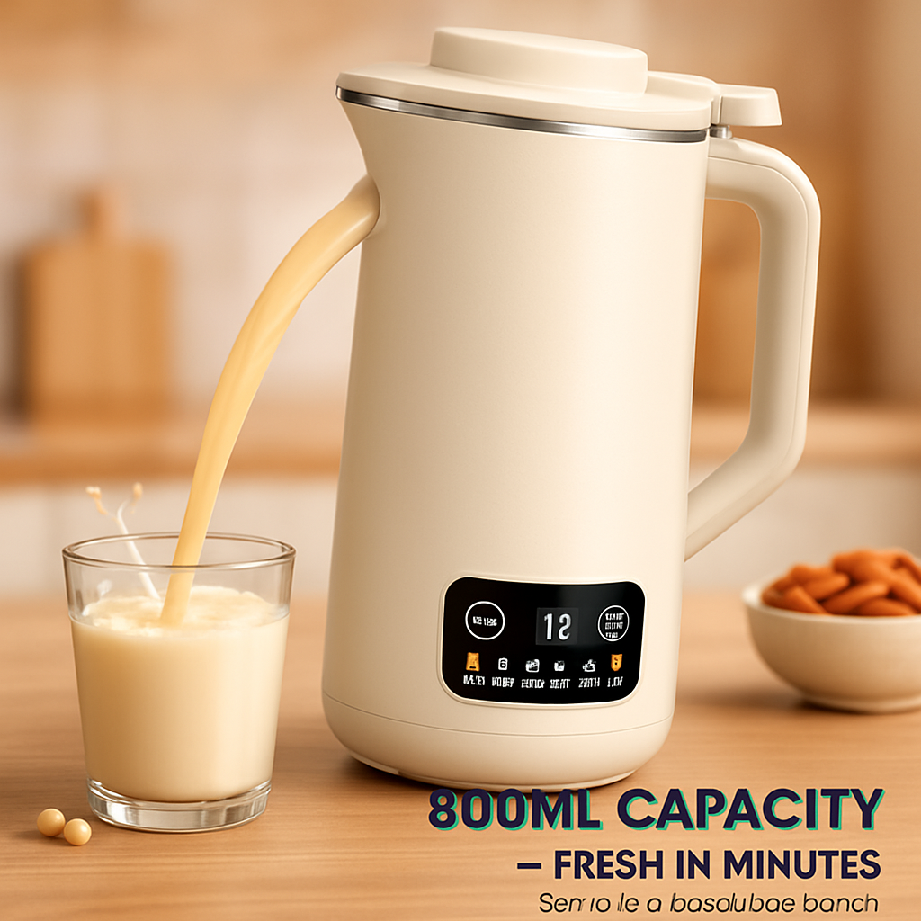 Nut Milk Maker with Delay Function and Self-Cleaning