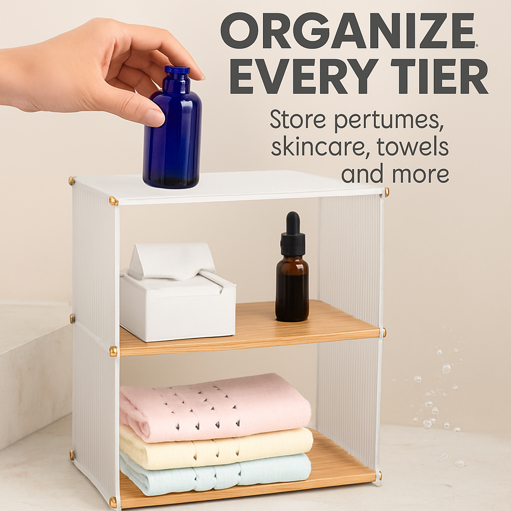 3-Tier Acrylic Countertop Organizer for Cosmetics
