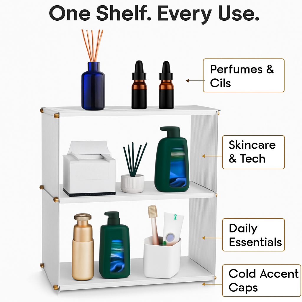 3-Tier Acrylic Countertop Organizer for Cosmetics