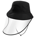 Fishman Hat Protective Face Shield Removable Sun Bucket Cap Face Cover Protect Against UV Spitting Saliva Dust Wind