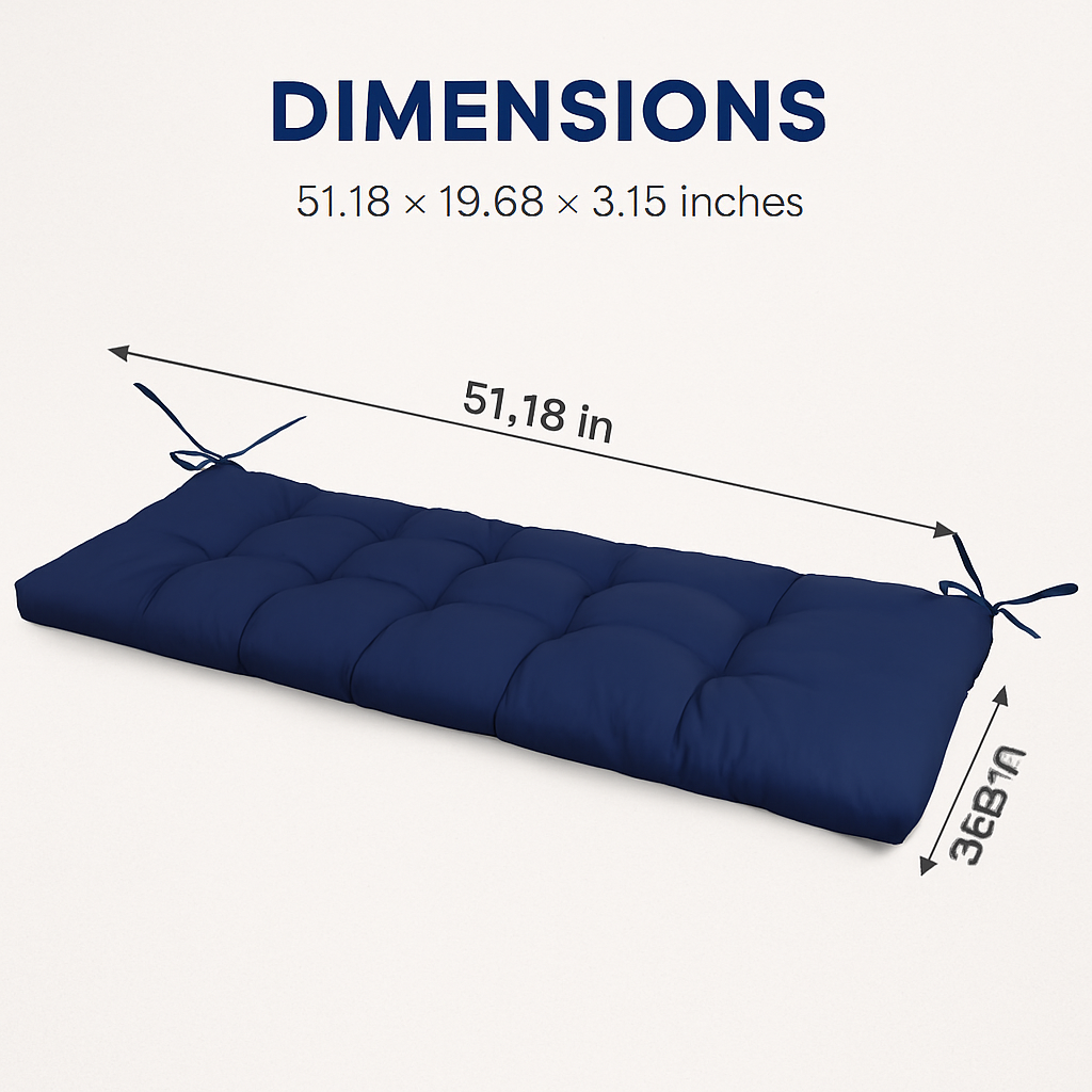 Bench Seat Cushion for Indoor/Outdoor Furniture