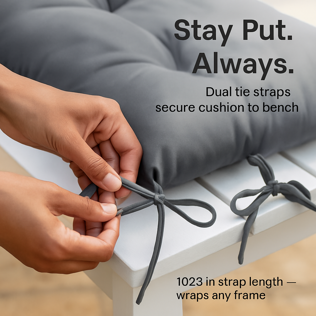 Bench Seat Cushion for Indoor/Outdoor Furniture