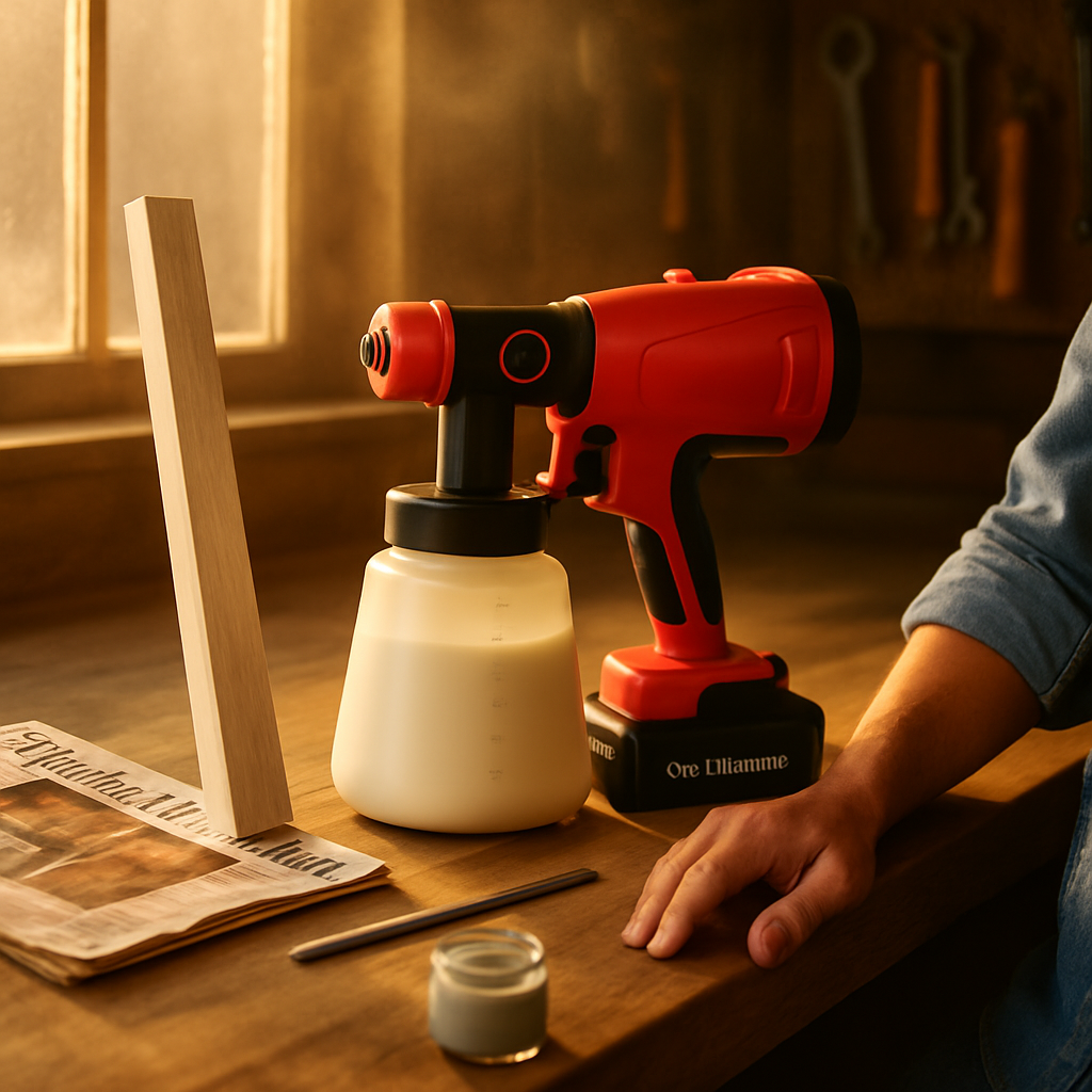 Portable Battery Powered Paint Sprayer HVLP Gun