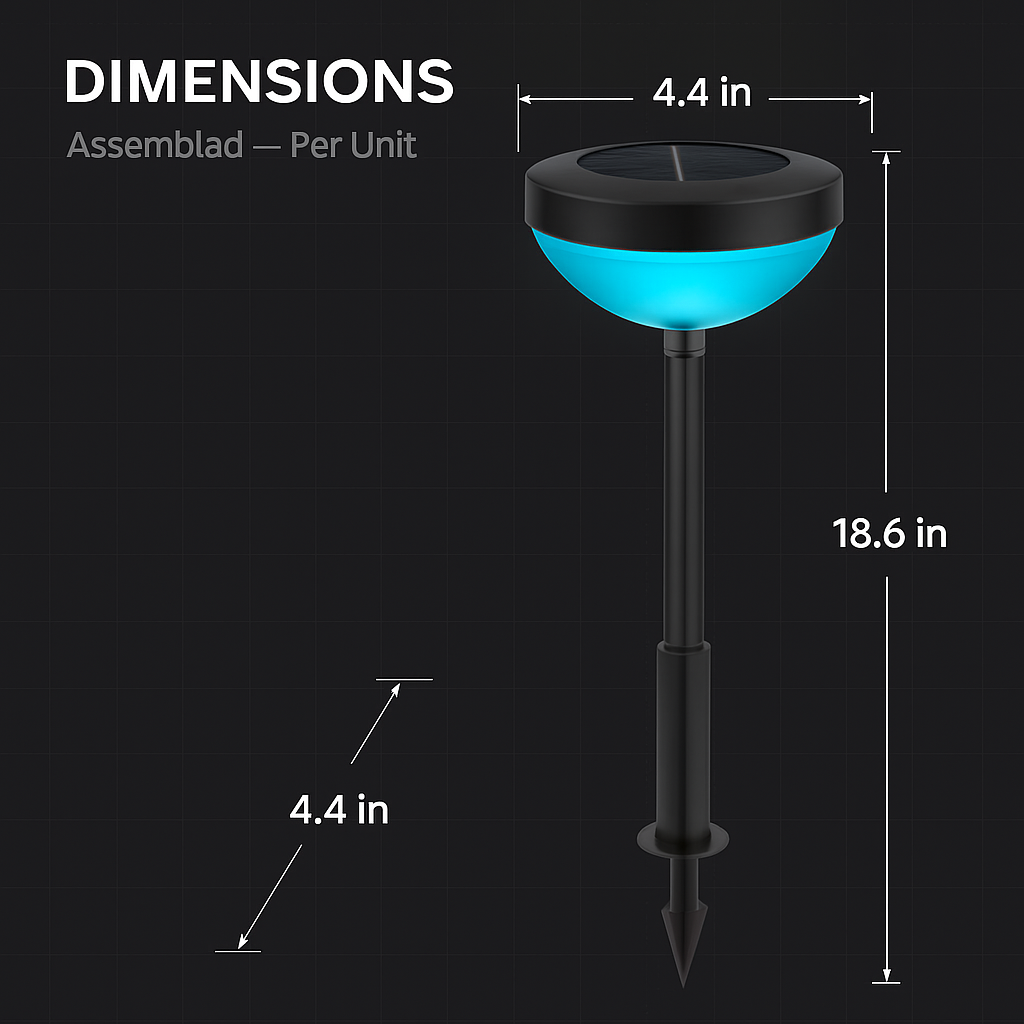 Solar Pathway Light - Color Changing Garden Stake