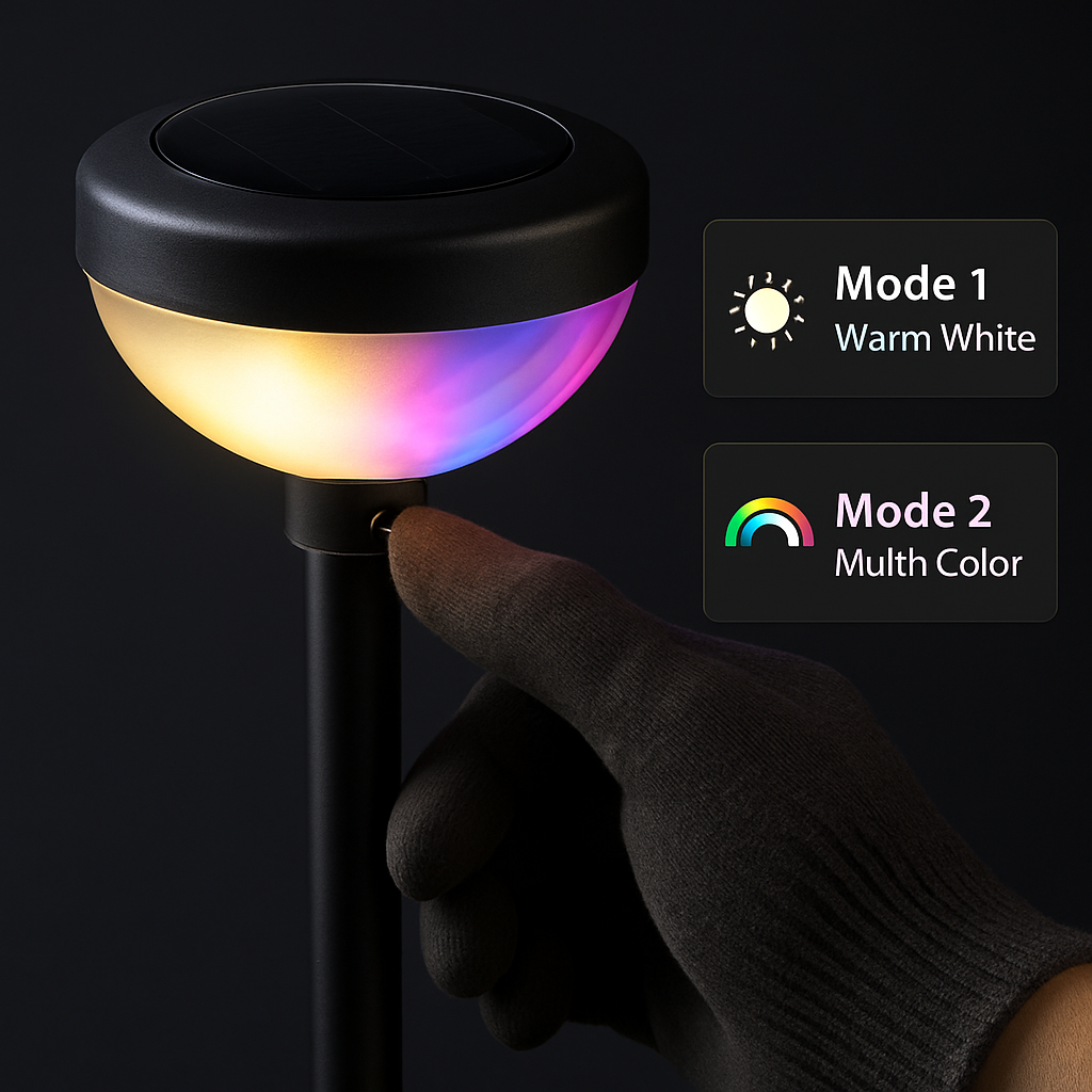 Solar Pathway Light - Color Changing Garden Stake