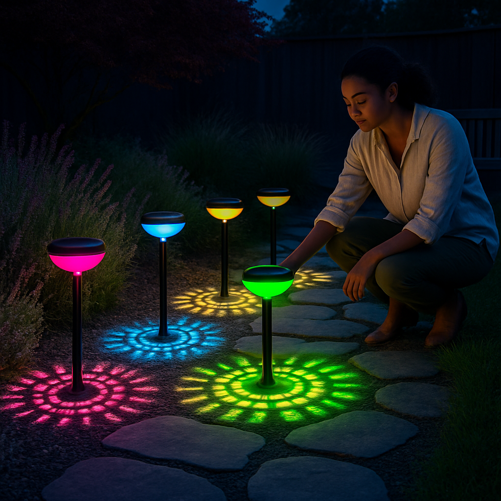 Solar Pathway Light - Color Changing Garden Stake