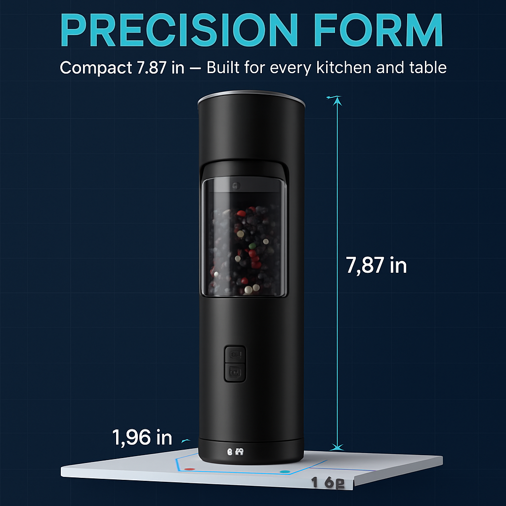 Electric Salt and Pepper Grinder with Gravity Sensor